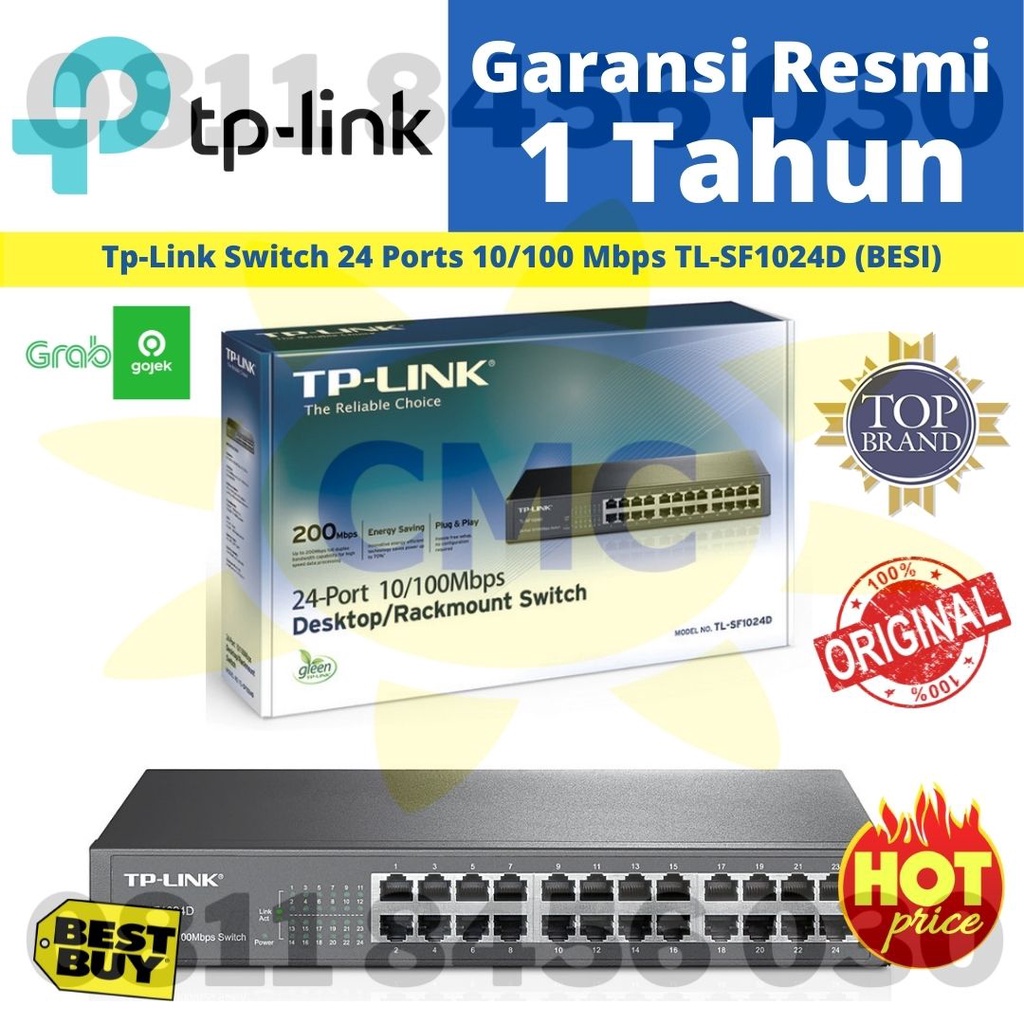 TP Link TL-SG1024D 24 Port Gigabit 100/1000 Mbps Switch Hub