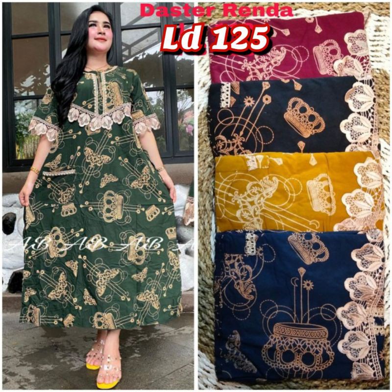 Daster Arab Manohara Motif Bunga Wanita Dewasa