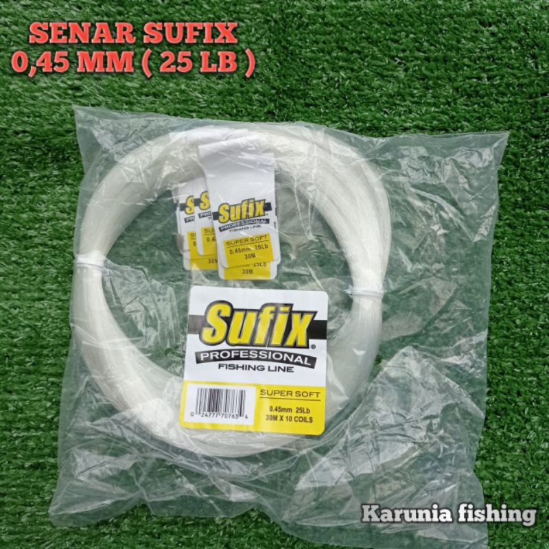 Senar pancing Sufix rangkaian / leader 0,45mm 25lb