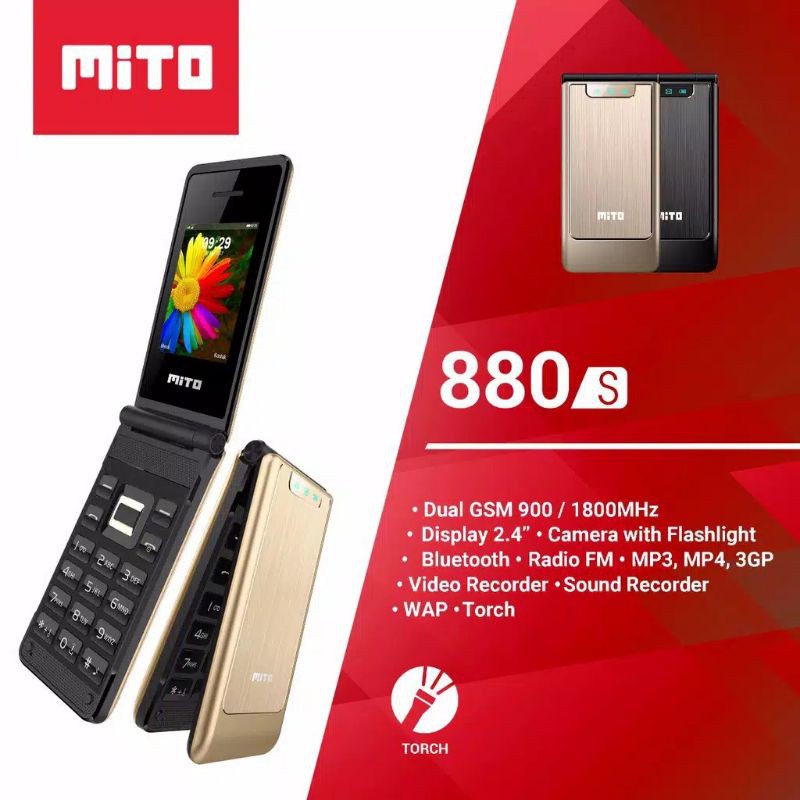 HP MITO 880s - HP FLIP 2,4" - DUAL SIM GSM5.0