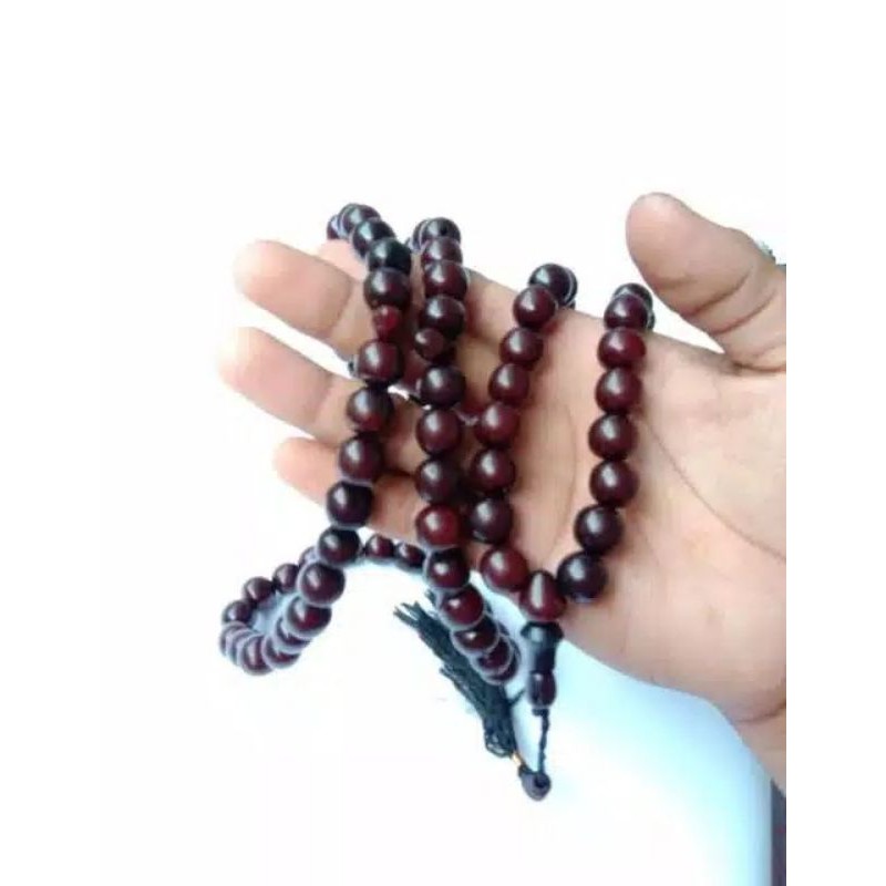 Tasbih biji gebang 12mm tasbih buah lontar asli tasbih biji pocok lontar super