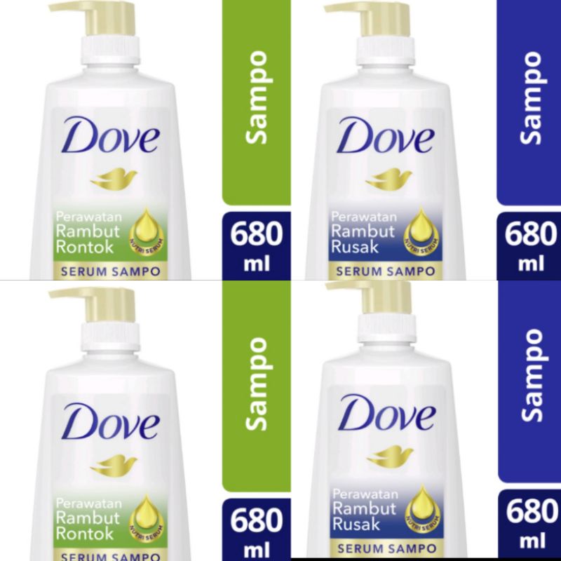 Jual DOVE Shampoo perawatan rambut rusak / rambut rontok 680 ml