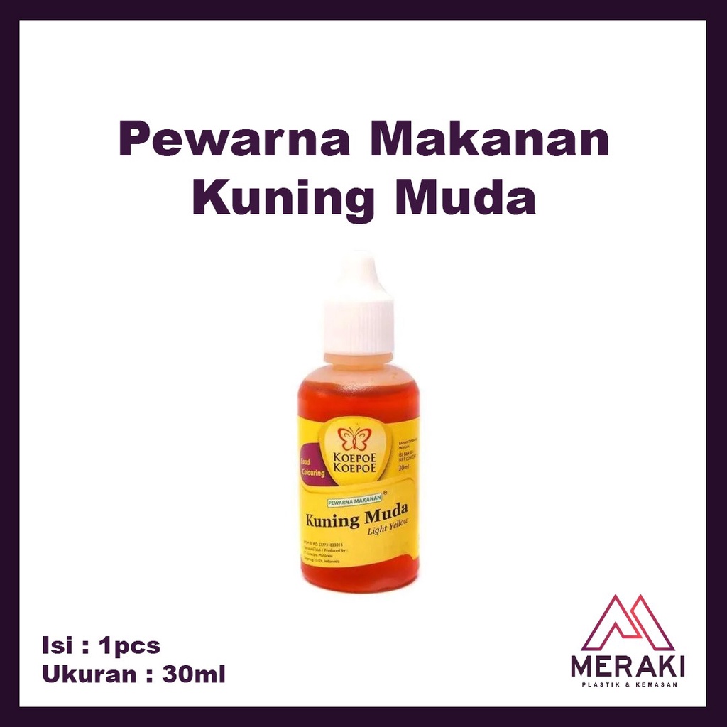 

Pewarna Makanan Koepoe Kupu kupu Kuning Muda