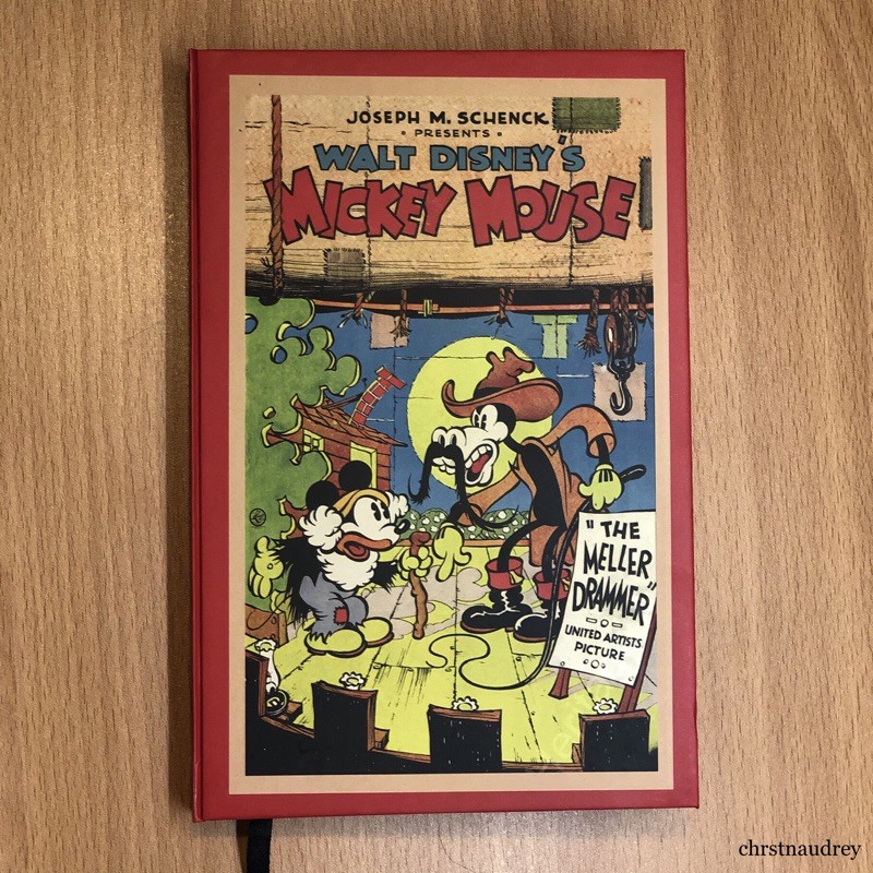 [MICKEY] HARDCOVER VINTAGE NOTEBOOK 100 lembar plain brown paper | BUKU TULIS CATATAN HARD COVER