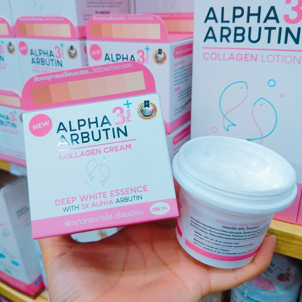 [COD] Krim Pemutih Badan Alpha Arbutin 3Plus Deep Essence Whitening Collagen Cream - BPOM 100% Original