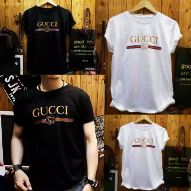 BAJU KOAS PRIA DISTRO GUCCI KAOS BRANDED KAOS TERBARU KAOS PRIA MURAH