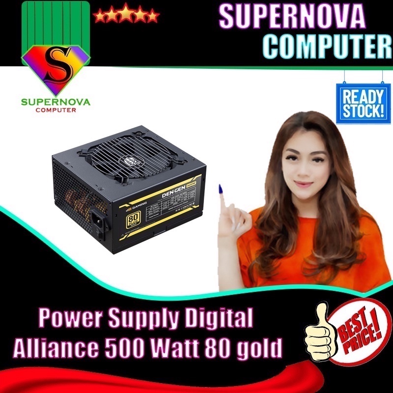 Power Supply Digital Alliance 500 Watt 80 gold