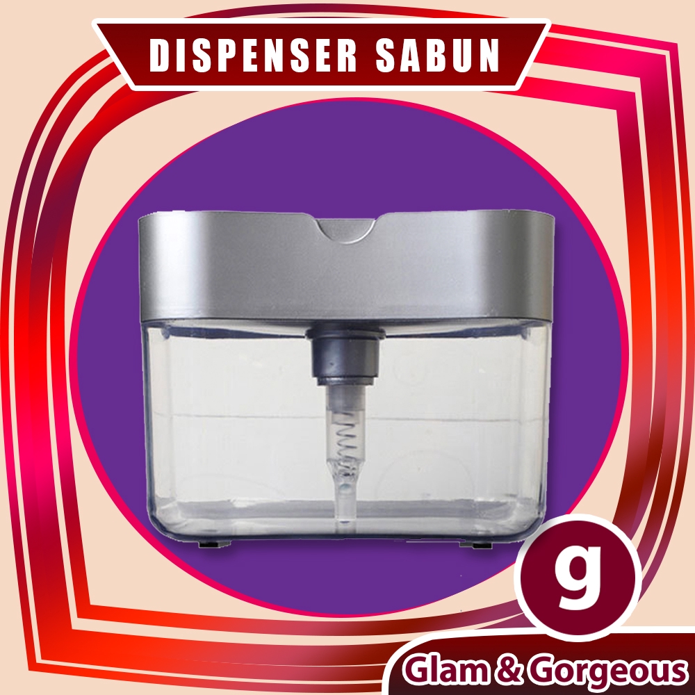 Dispenser Sabun Cuci Piring Tempat Sabun Cuci Piring Plastik Otomatis 2