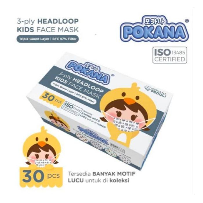 Pokana Mask Kids Headloop 30's