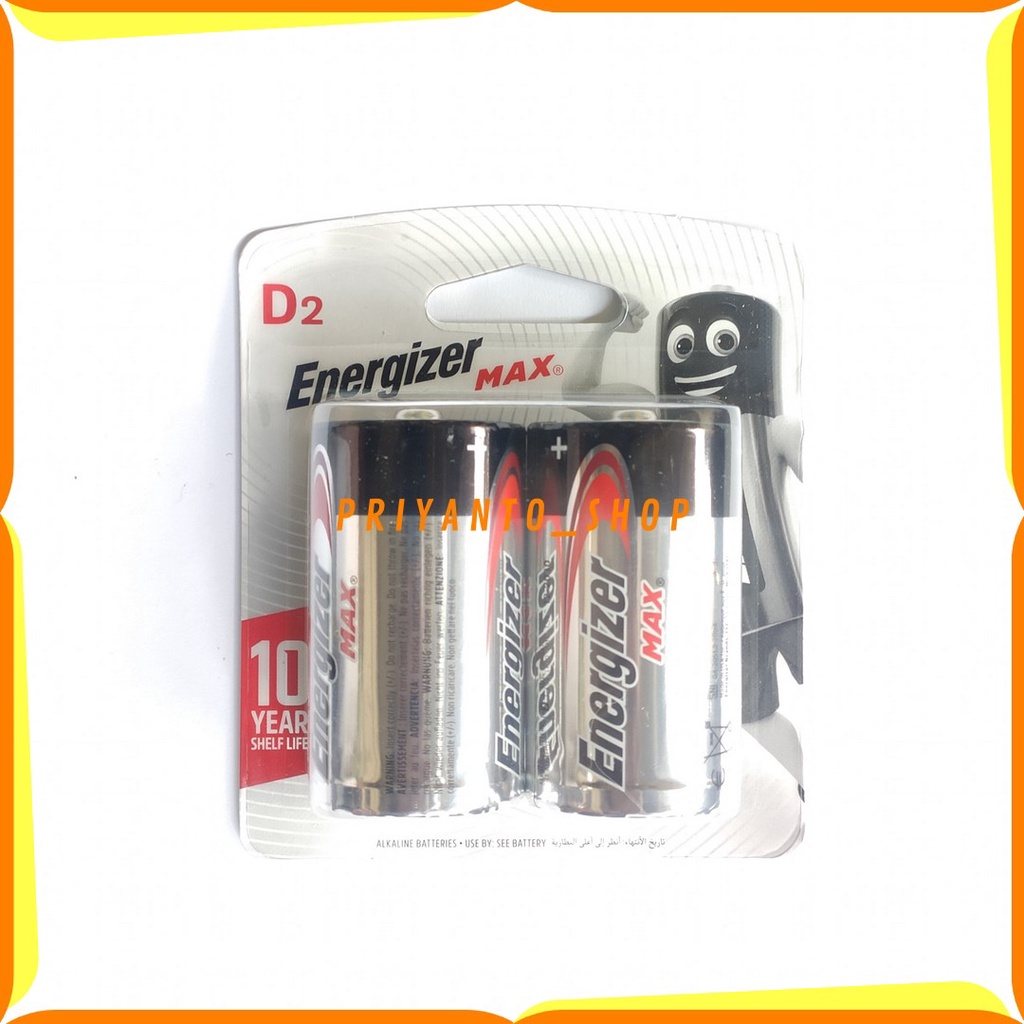 BATU BATERAI ENERGIZER MAX SEAL D2 /DBP2 E95 BP2 LR 20 1.5V ASLI ORI