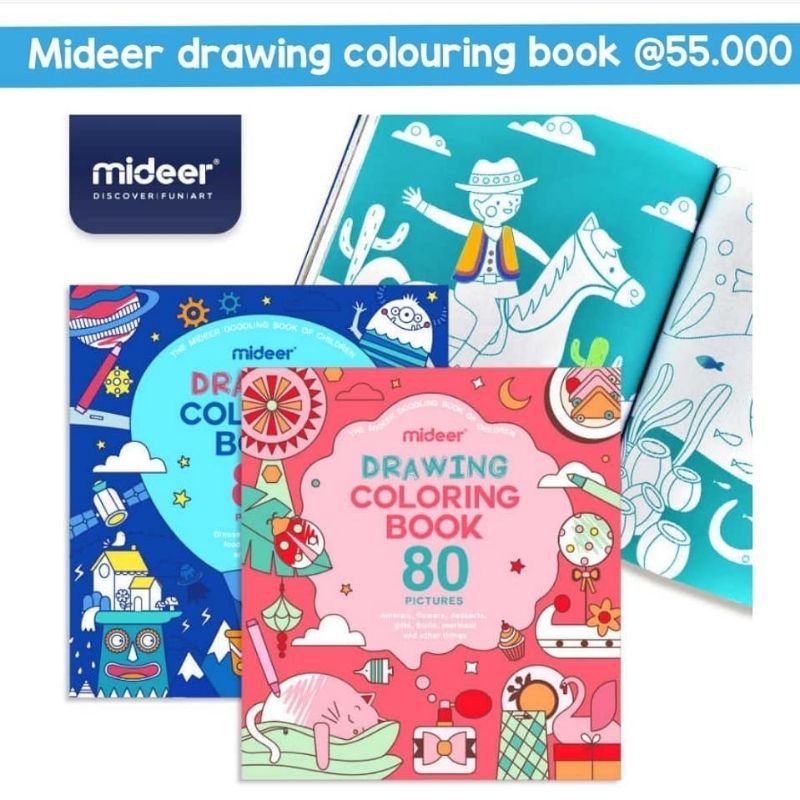 

Mideer Drawing Coloring Book Mainan Edukasi