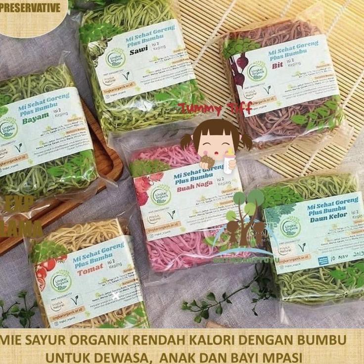 

07Q Lingkar Organik Mie Goreng Sayur 100gr dengan bumbu★ (Stok Banyak)