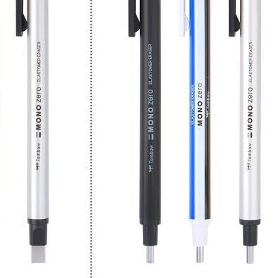 

➵ TOMBOW MONO ZERO MONOZERO ERASER PENGHAPUS MEKANIK CETREK CETEK - Black Barrel, Circle 2.3mm ✴