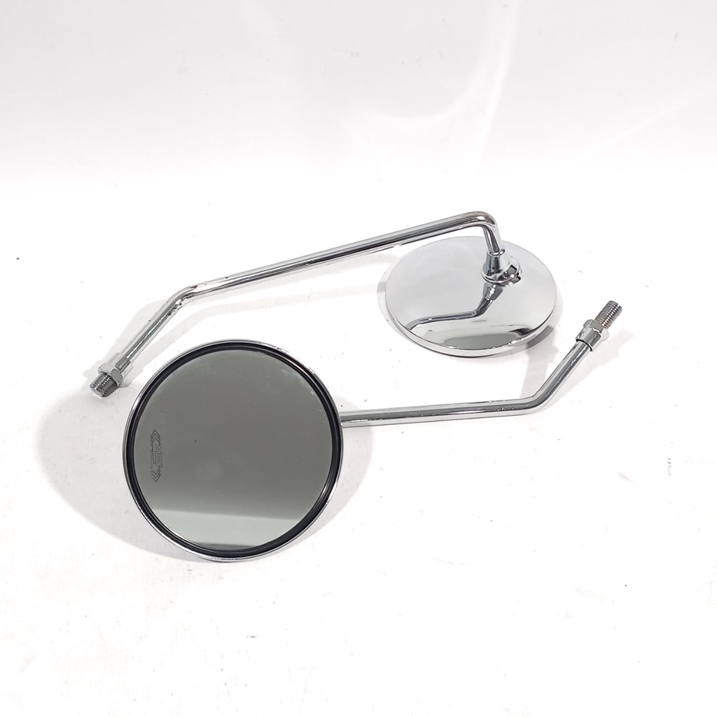 Spion Honda C70 Bulat Gagang Panjang Sepion C 70 Pitung Drat 14 Gagang Panjang Classic Mos