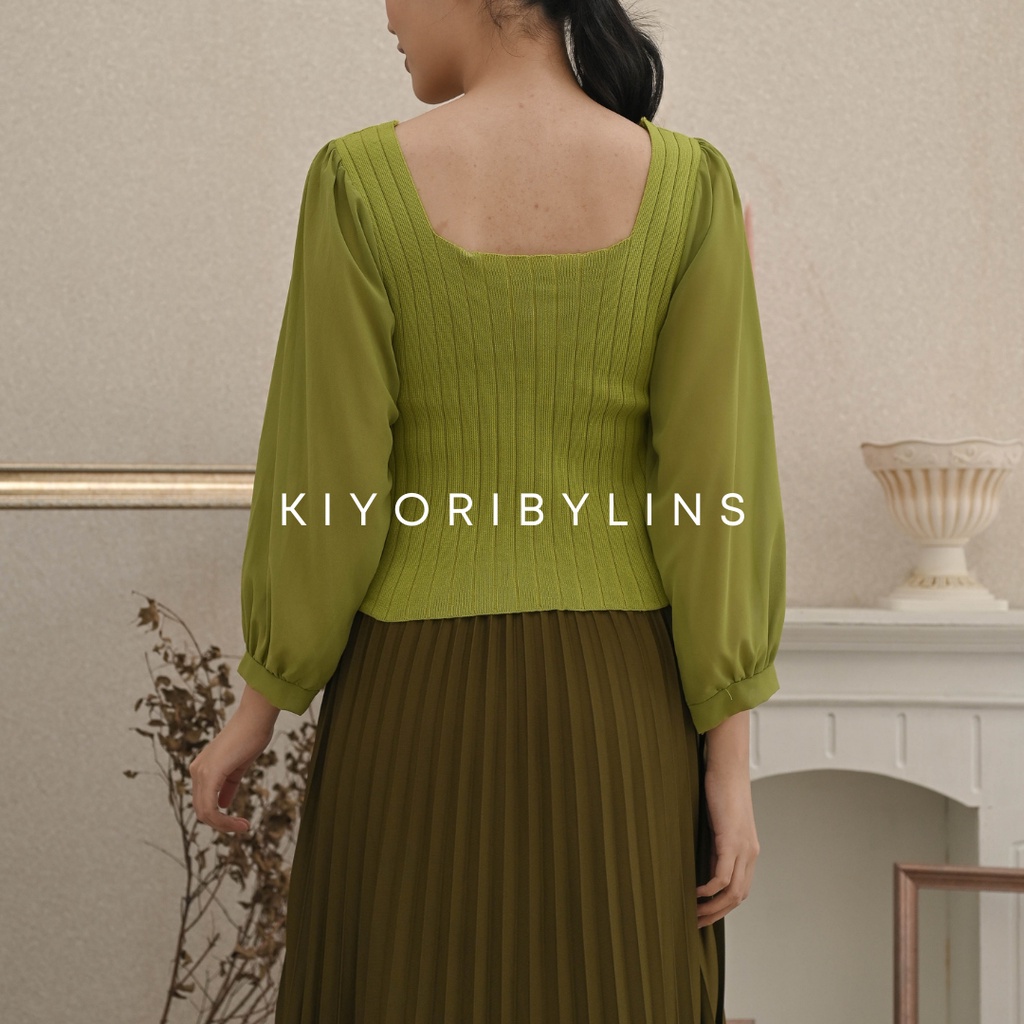 TRISHA KNIT TOP Blouse Wanita-2