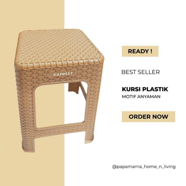 Kursi Plastik Napoly Murah -Kursi Bakso Murah -  Kursi Makan Plastik - Medan