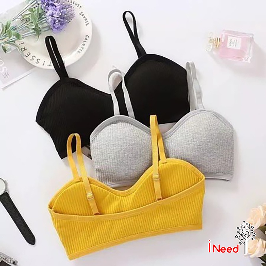 (INEED) (BPU)Push Up Bra Tali Satu - Bra Kemben Push Up tali Satu Tanpa Kawat - BRA YOGA TALI SATU