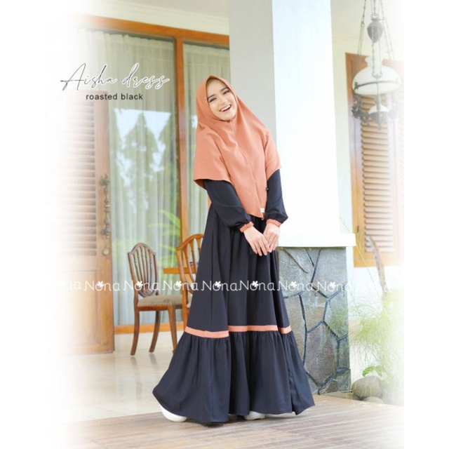Aisha Dress Set Khimar By Nona