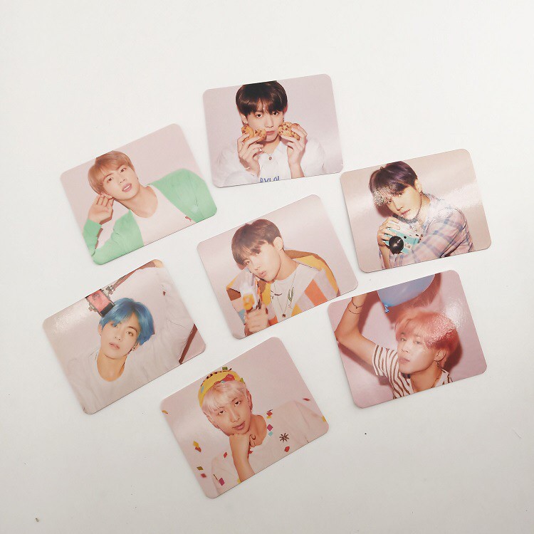 [BS] BISA COD 7pcs Kartu Lomo Card KPOP BTS BT21 Photo Card - KP024
