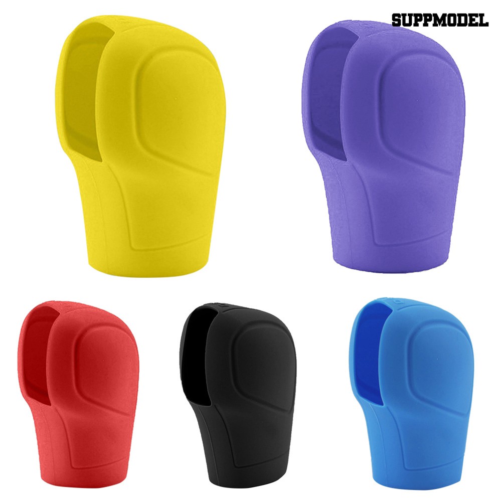 Suppmodel 1pc Cover Knob Persnelingrem Tangan Bahan Silikon Untuk Mobil