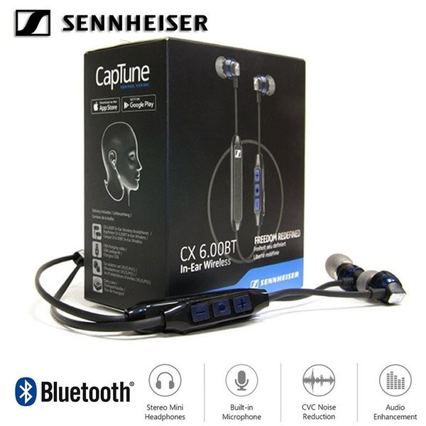 HEADSET Sennheiser CX 6.00BT - CX6.00BT In Ear Wireless Headphones Original