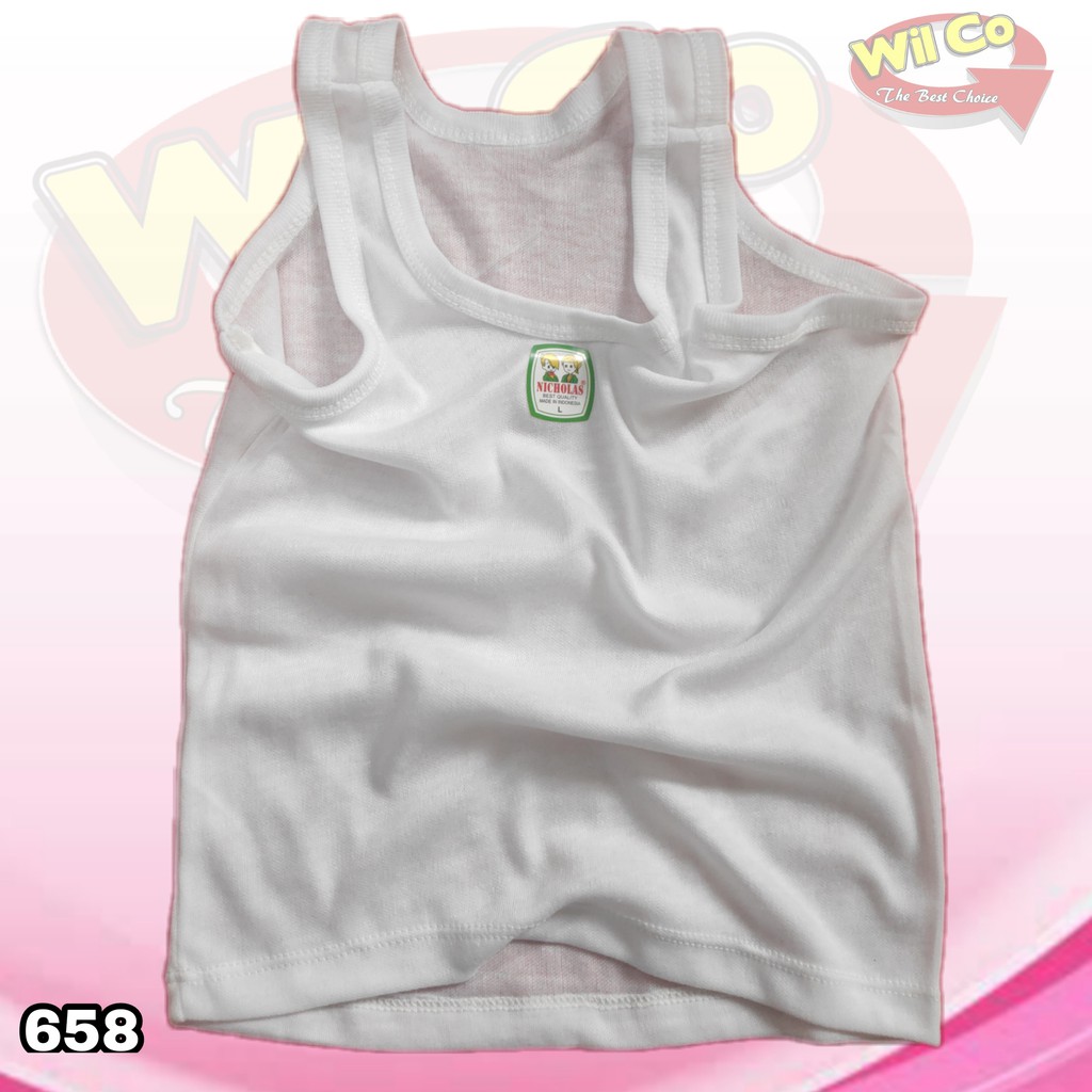 K658 - (Harga Per 1 Potong) SINGLET KAOS DALAM ANAK COWOK PAKAIAN DALAM ANAK NICOLAS USIA 1 - 11 TH