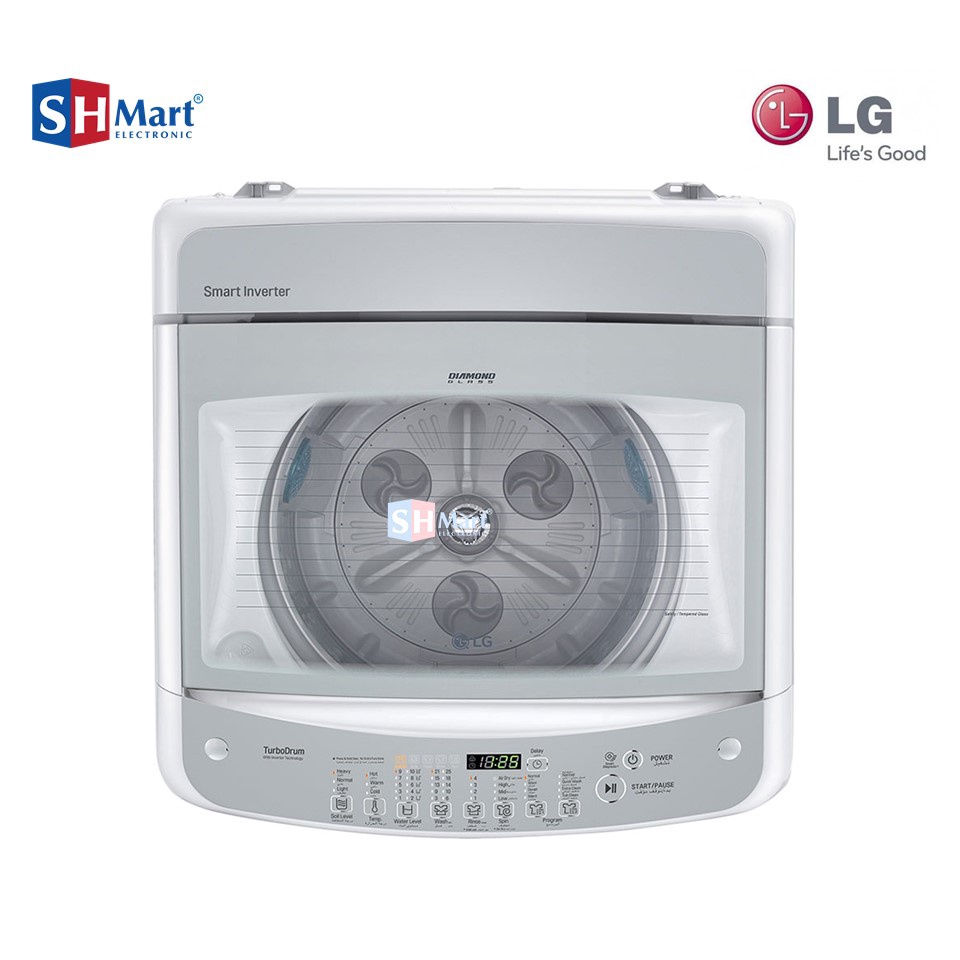 MESIN CUCI 1 TABUNG LG 12 KG INVERTER HEMAT LISTRIK T2312VS2W (MEDAN)