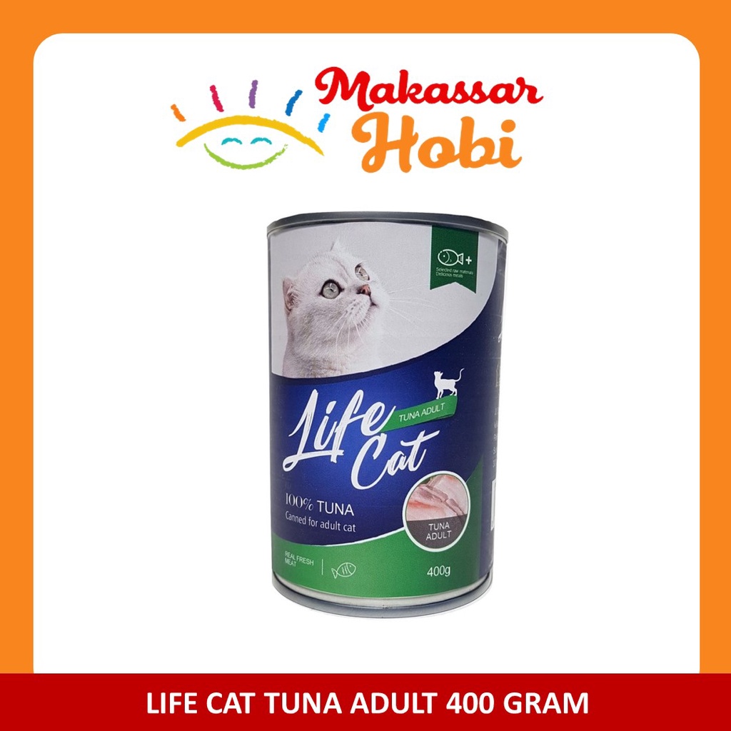 Makanan Kucing Basah Life Cat Kaleng 400gr 400 gr Adult Kitten Lifecat Rasa Tuna Chicken Salmon Wet Cat Food Can Catfood Murah