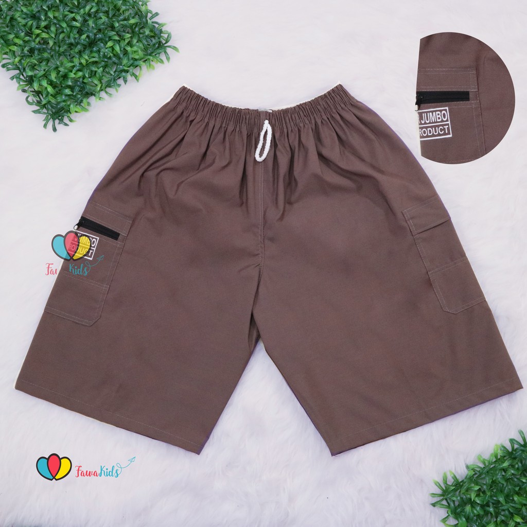 (KODE JK) Celana Dewasa Kantong Polos SUPER JUMBO / Xtra Large Santai Cargo Polos Adem Kantong Murah