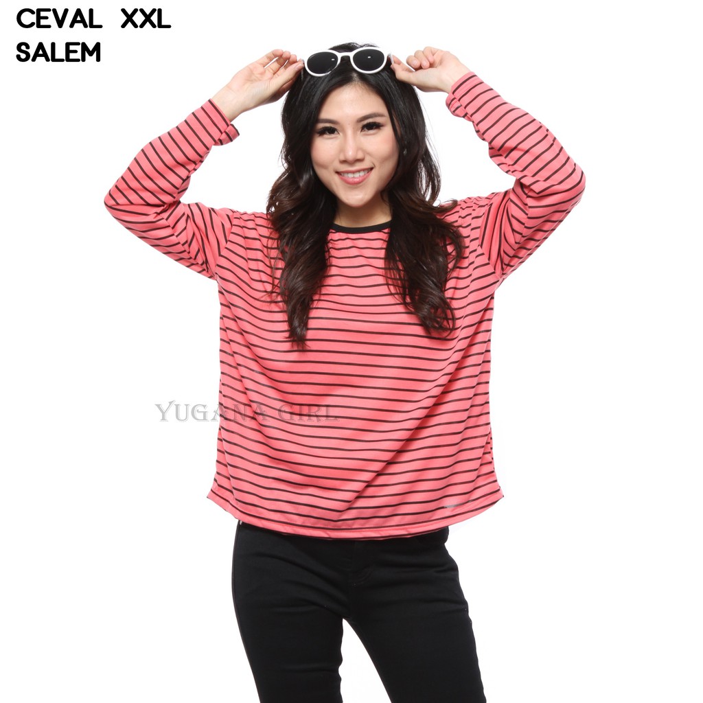 Monellina 1 CEVAL Baju  Blouse Atasan  XXL  Jumbo Murah 