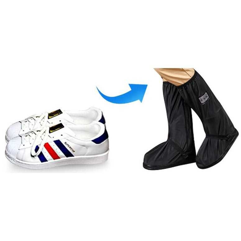 Jas Hujan Cover Sepatu Terbaru Mantel Sepatu Anti Air Hujan Sarung Pelindung Sendal Terdapat Reflektor Cahaya