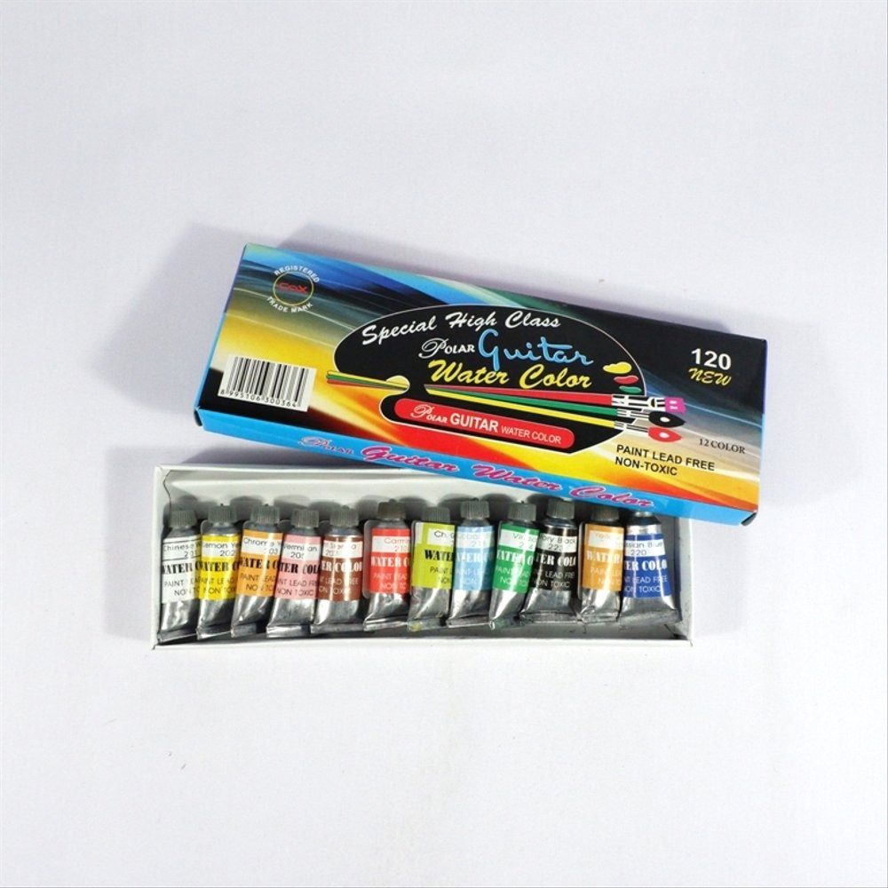 

CAT AIR POLAR GUITAR WATER COLOR SET 12 WARNA