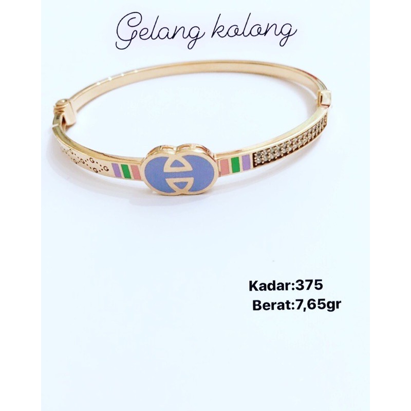 Gelang Kolong Emas Kadar 375 Kekinian