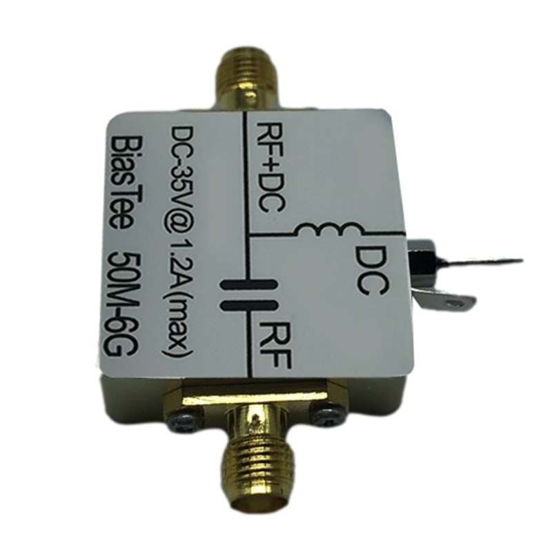 Btsg Broadband Frekuensi Radio Microwave Coaxial Feed 1M-6GHz RF Biaser Bias Tee 1M-6GHz Frekuensi Tinggi Untuk DC 1-35V