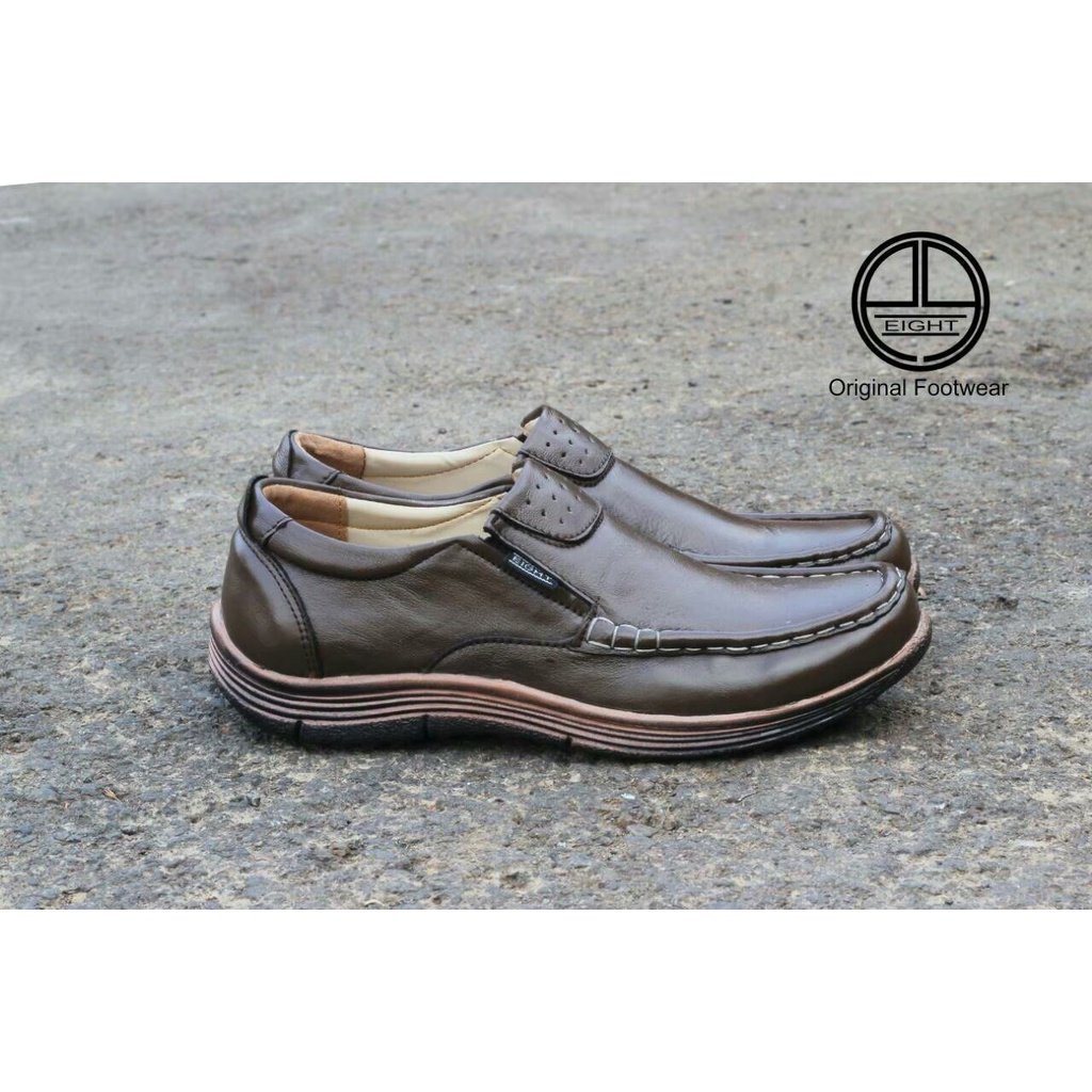 SepatuFormal Pantofel Slip On Pria Sepatu Pria Casual Formal Kulit Asli Sepatu Formal Pria Pantofel Kerja Kuliah formal Original Kekinian Murah Terlaris Sepatu Loafer Kulit Pria