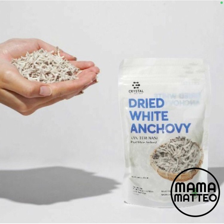 Crystal of the Sea - Dried White Anchovy 80G / Ikan Teri Kering Bebas Formalin &amp; Pengawet (Low Salt) / BANDUNG