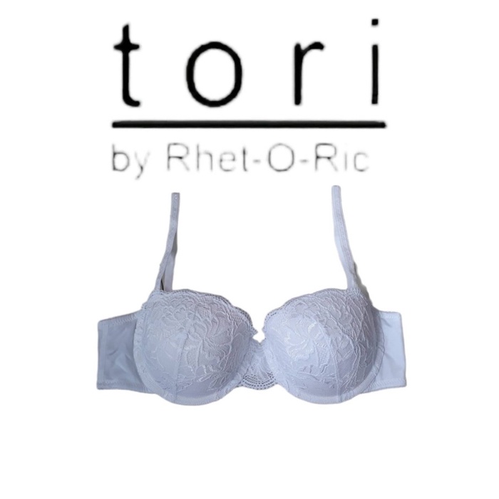 BEST QUALITY BRA TORI HALF CUP BEAUTY COLOR WHITE FULL LACE A CUP CUCI GUDANG