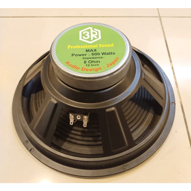 Speaker Component 3R 12 Inch Woofer Magnet Besar 600 Watt 8 Ohm