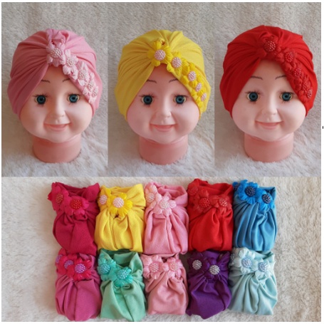 Turban Anak  Bunga samping