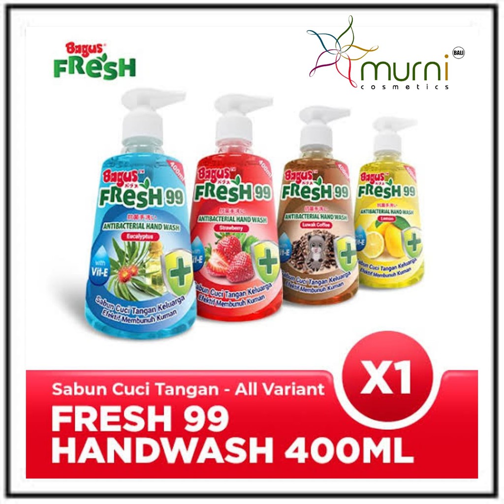 BAGUS FRESH 99 HAND WASH 400ML