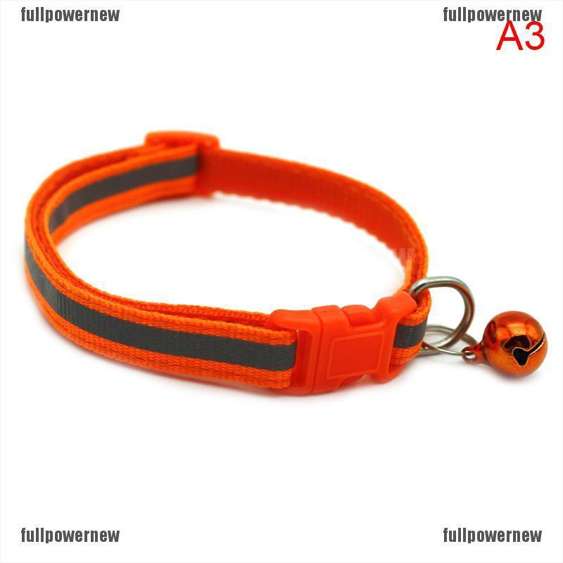 【 COD 】 Kalung Leher Anjing / Kucing Model ID Bahan Nilon Reflektif