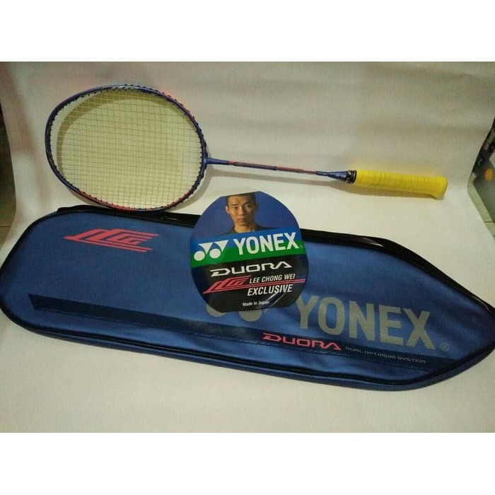 Raket Badminton Yonex Duora 10 LCW Frosty Blue + BG66 ULTIMAX JP - Ori