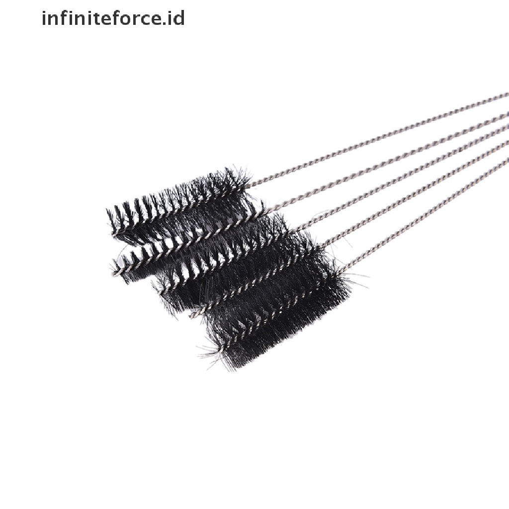 Infiniteforce.id 5Pcs / Set Jarum + Sikat Pembersih Untuk Spray Gun Airbrush / Tattoo / Tindik Tubuh