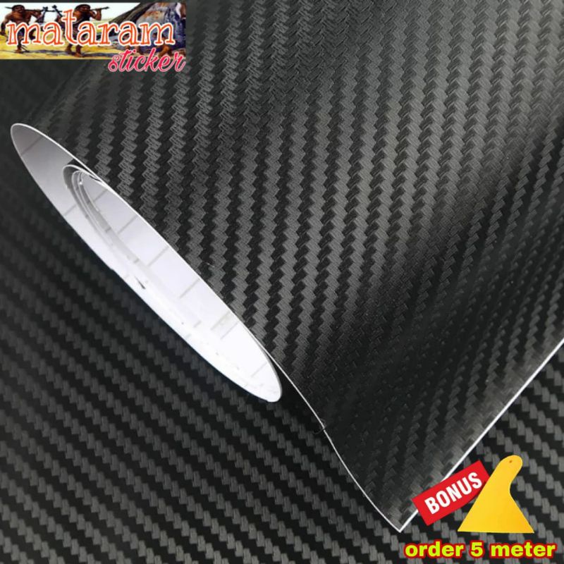 STIKER CARBON 3D / STIKER SKOTLET MOTOR KARBON 3D / SKOTLET KARBON 3D HITAM / SKOTLET CARBON 3D DOF