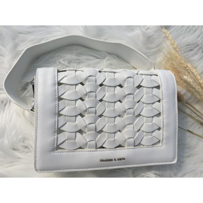 Charles and Keith Woven Shoulder bag