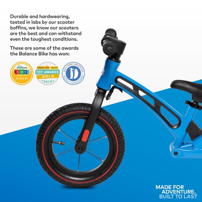 Micro Balance Bike DELUXE Sepeda Anak (2 - 5 Tahun) - Blue / Red