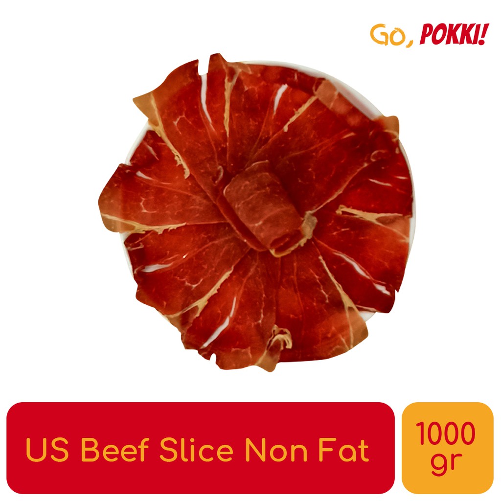 

US Beef Slice Non Fat - Frozen Meat ala Korean BBQ - 1KG