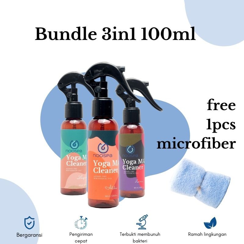 SPRAY MATRAS YOGA / YOGA MAT NOOSPA - 3IN1 100ML + MICROFIBER