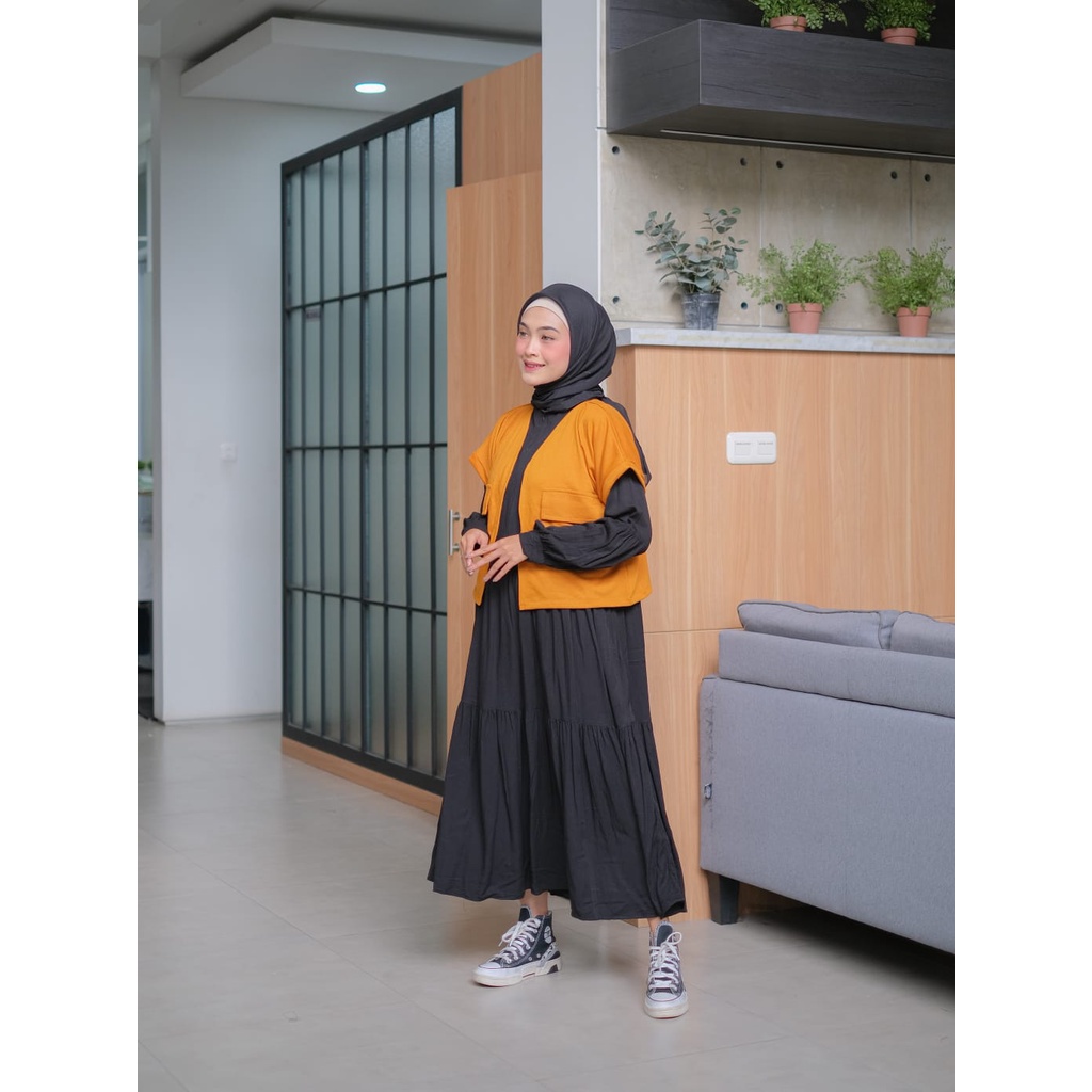 TokoMilkan - Cardigan Outer Crop Wanita LOOFAH CROP TOP | Cardigan Crop Outer Wanita