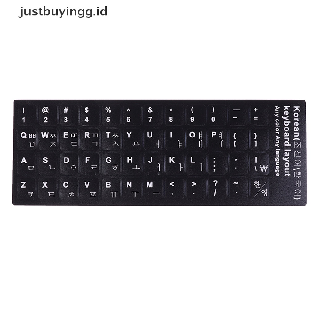 1 Pc Stiker Pelindung Keyboard Motif Print Gaya Korea